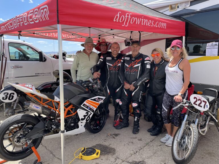 Doffo Family at a motorcycle racing track day